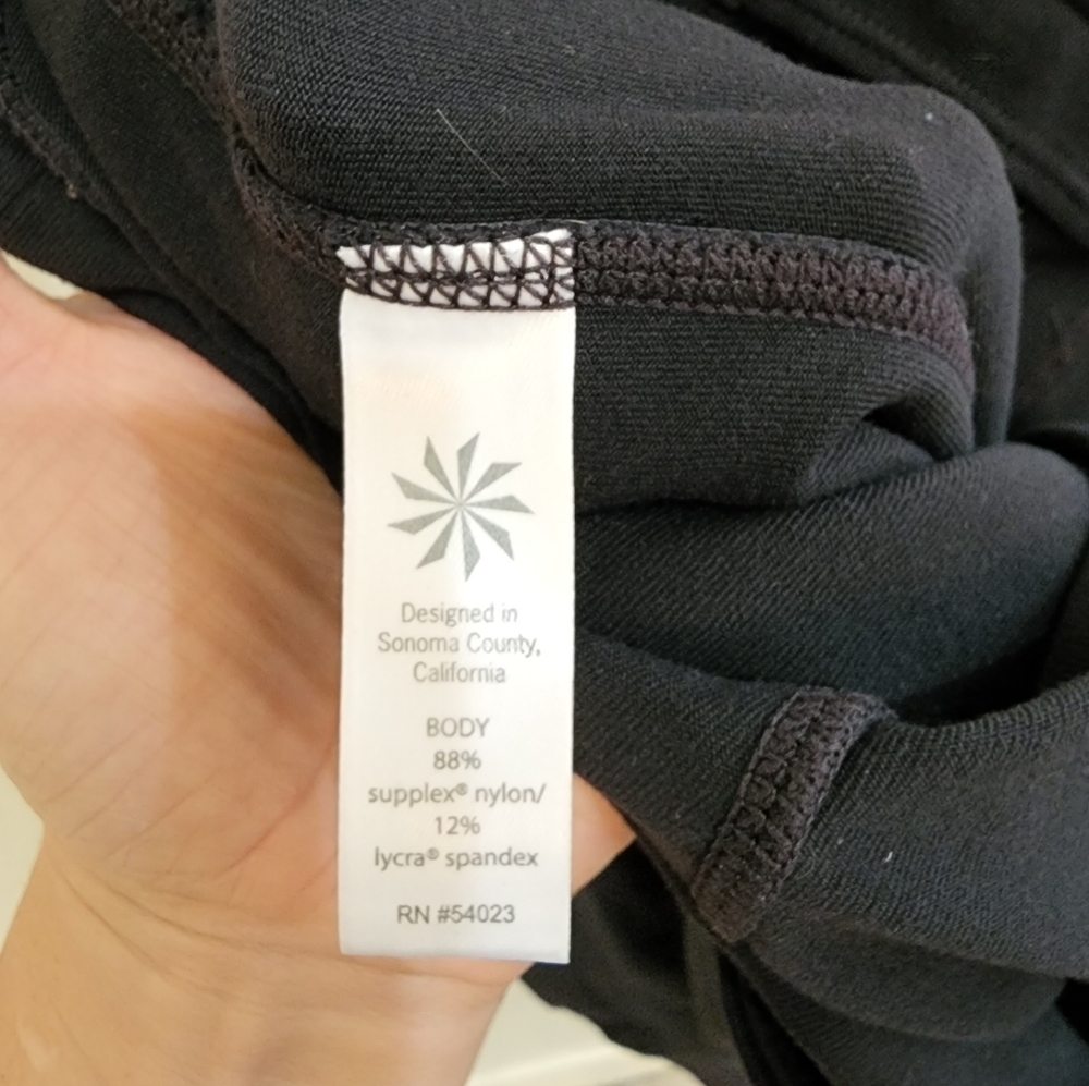 💜 Athleta Chaturanga To Town Black High Rise Leggings 348911 - Picture 6 of 7